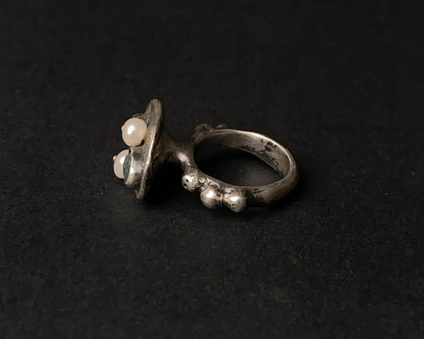 Moss Whisper Sterling Silver Ring