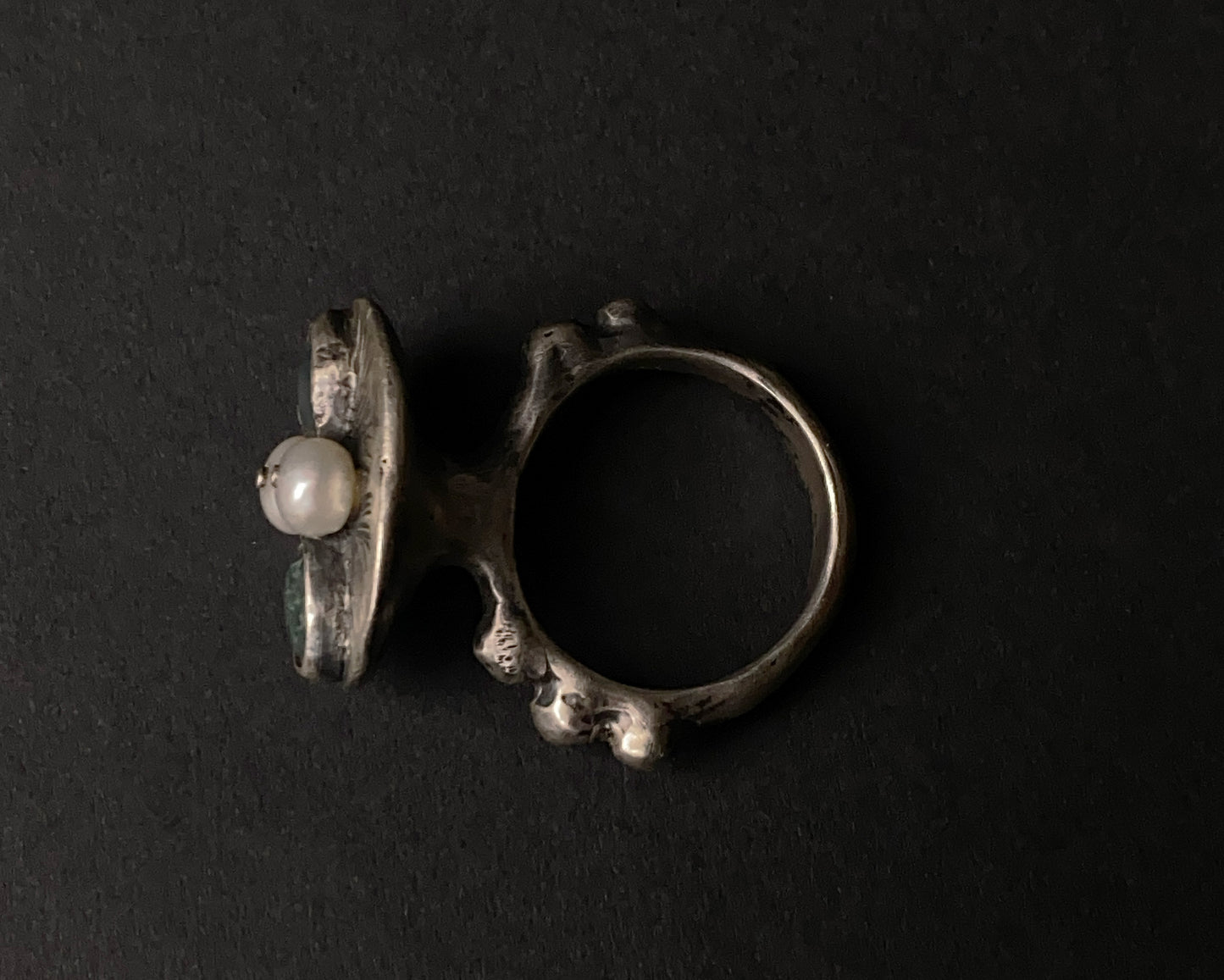 Moss Whisper Sterling Silver Ring