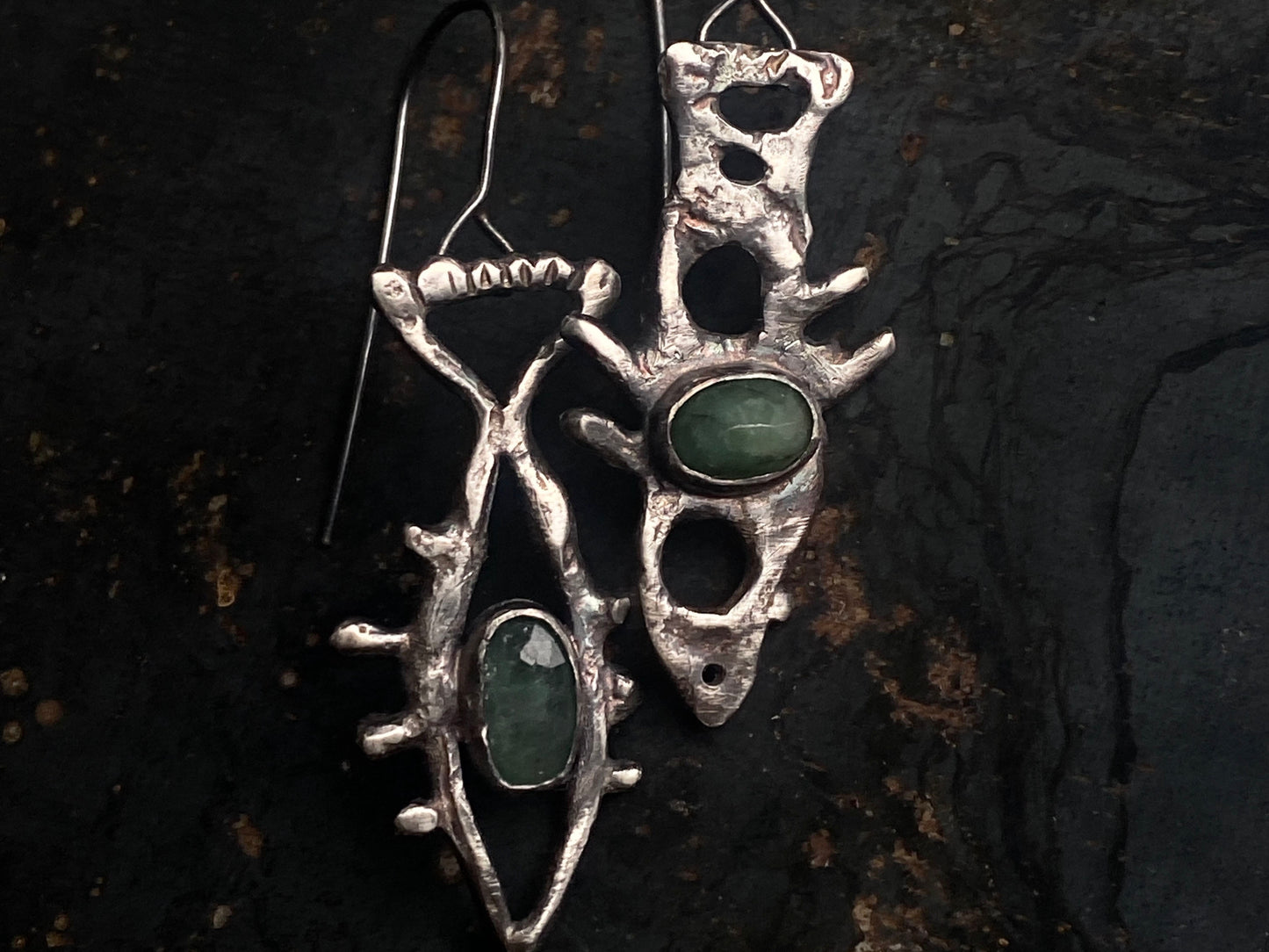 Emerald Sea Fauna Earrings