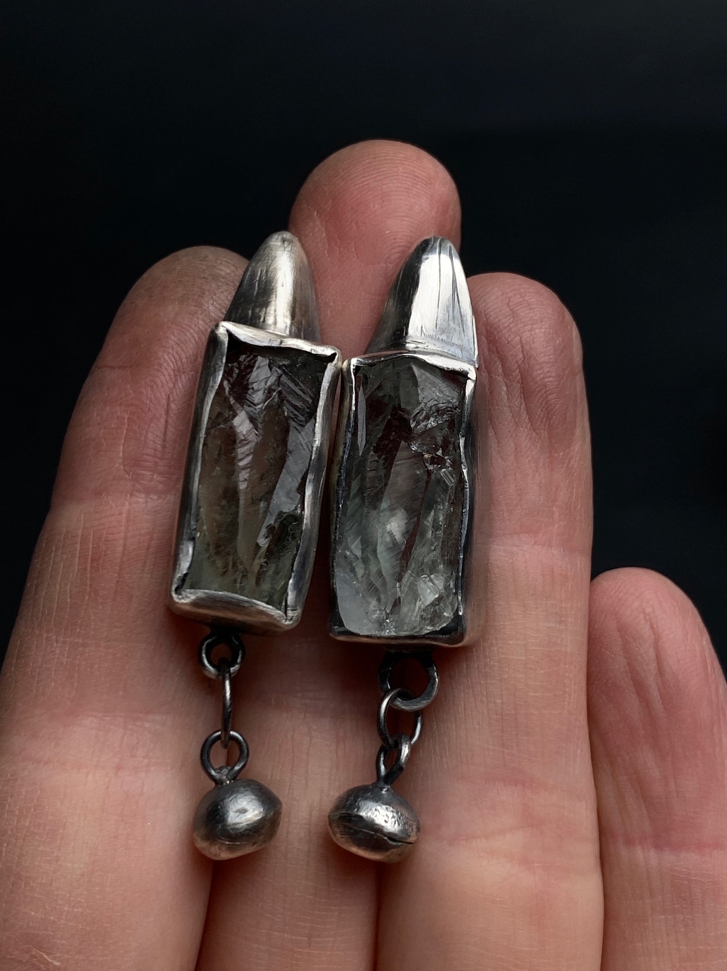 Archaic Elegance Prasiolite Earrings
