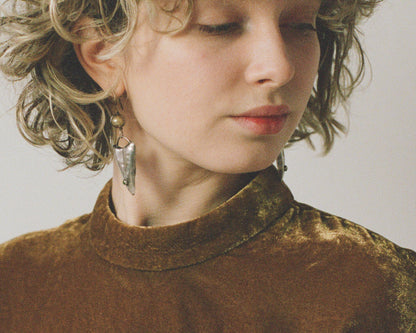 Pearl Essence & Jade Touch Silver Earrings
