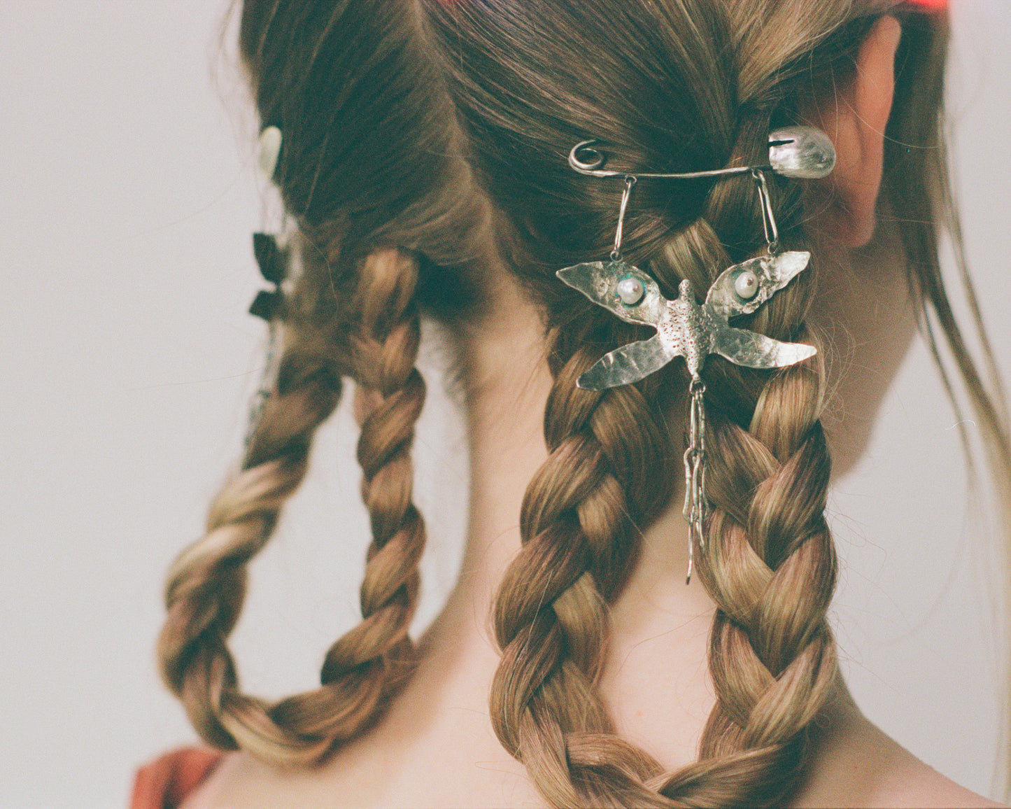 Moth Familiar Silver Pin