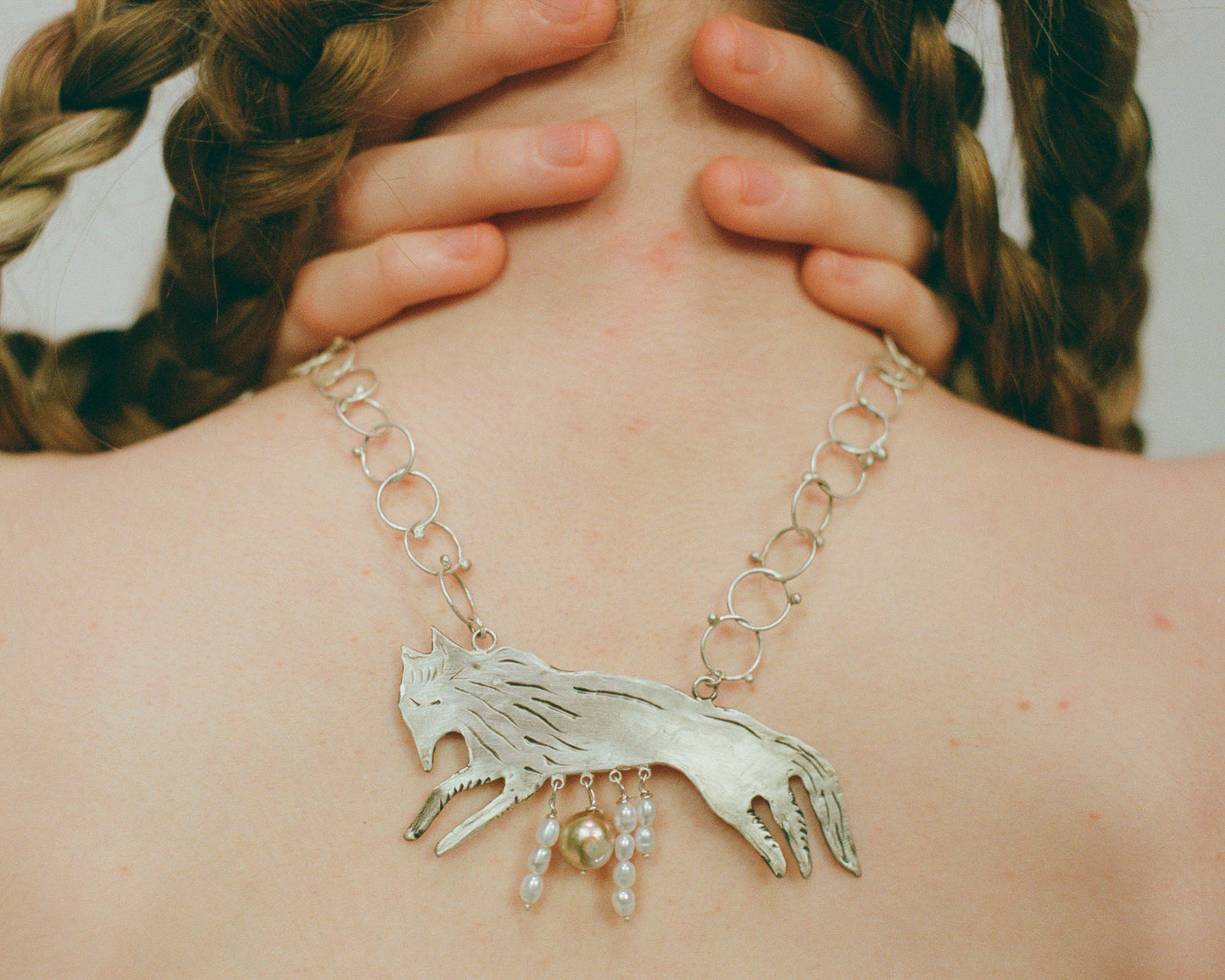 The Silver She-Wolf Necklace
