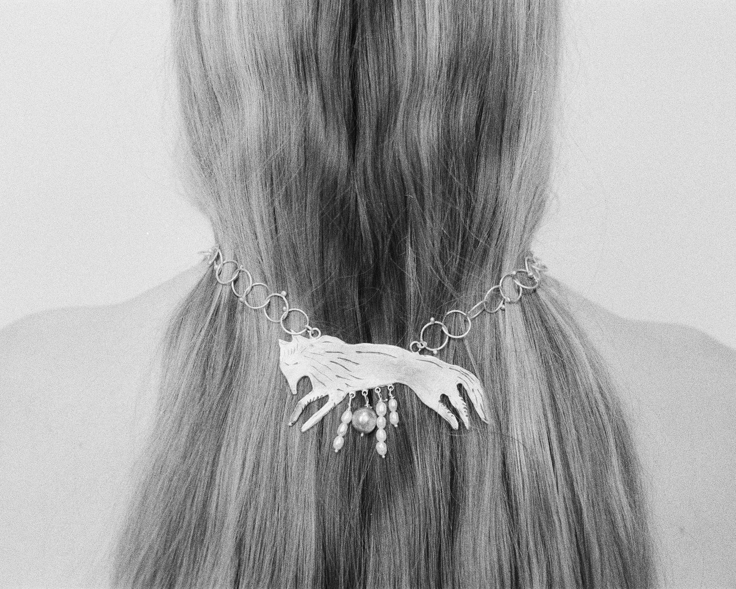 The Silver She-Wolf Necklace