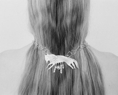 The Silver She-Wolf Necklace