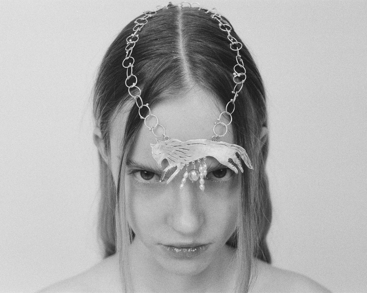 The Silver She-Wolf Necklace