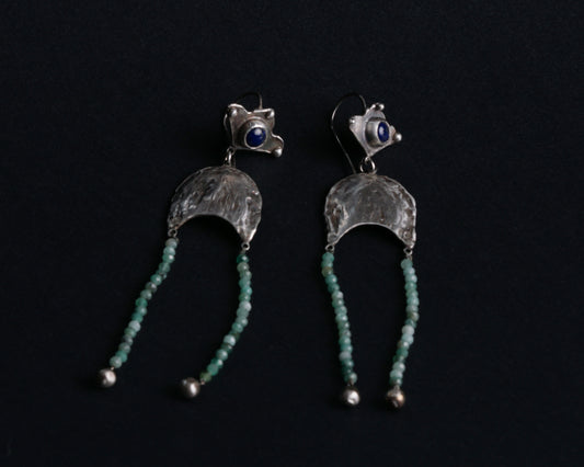 Lapis & Emerald Kokoshnik Drops