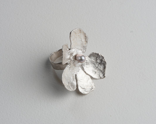 Petal & Pearl Statement Ring