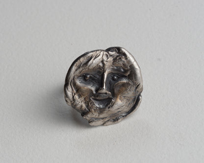 Moon Visage Ring