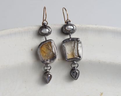 Citrine Raw Drops