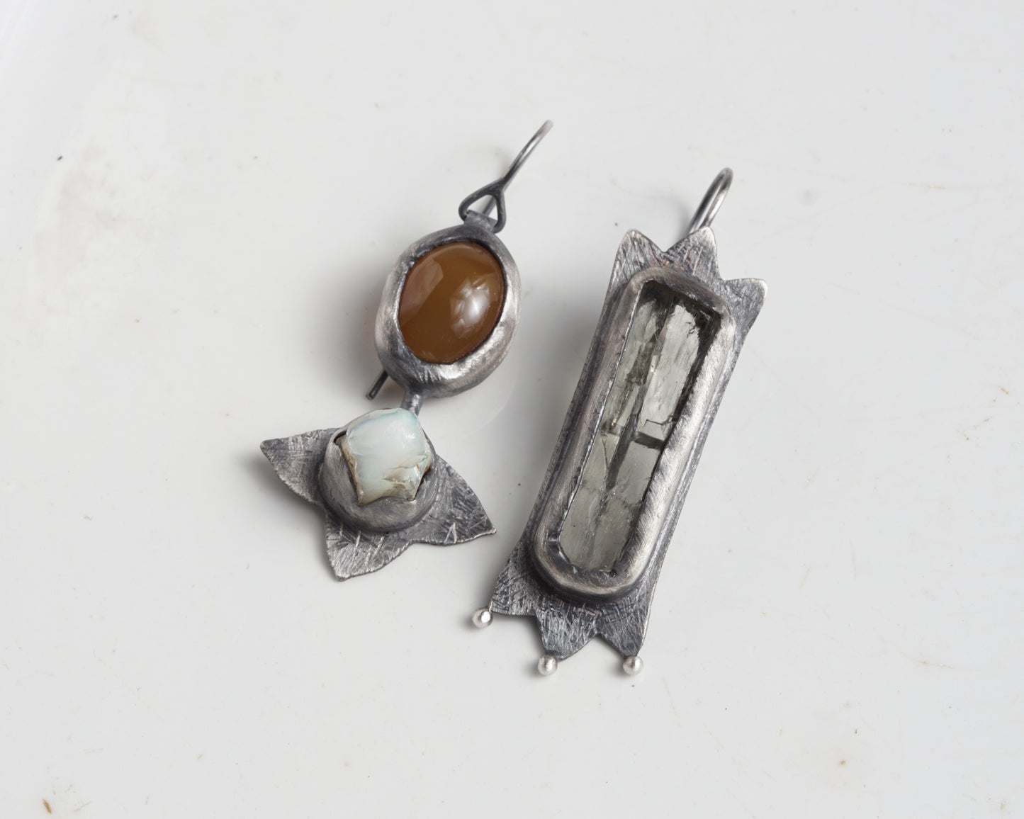 Mismatched Window & Flower Earrings