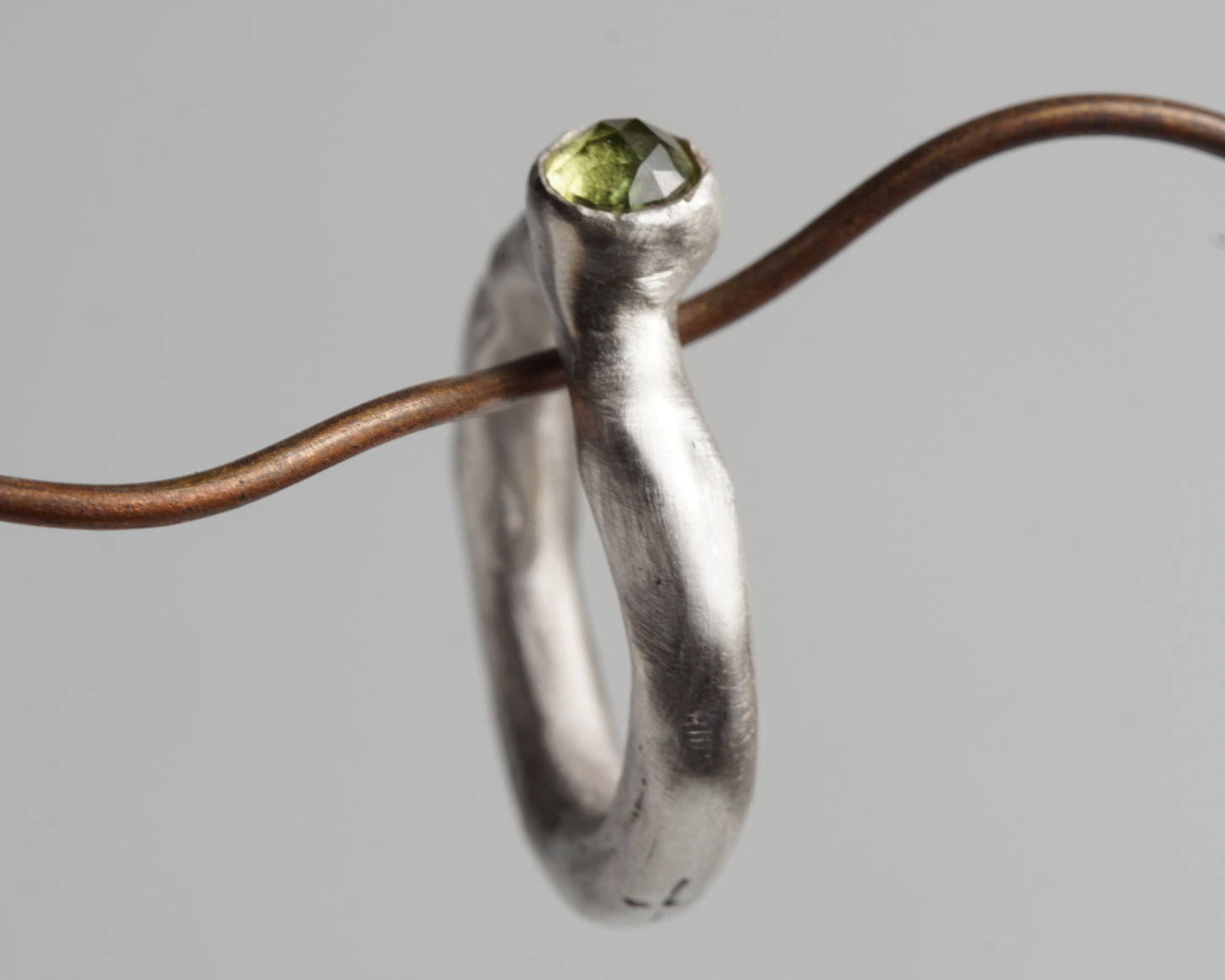 Triple Star Peridot Ring