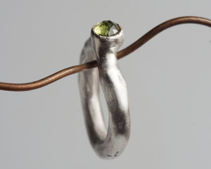 Triple Star Peridot Ring