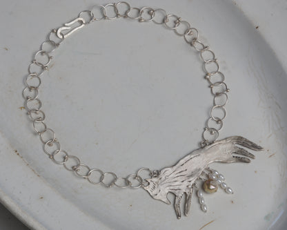 The Silver She-Wolf Necklace