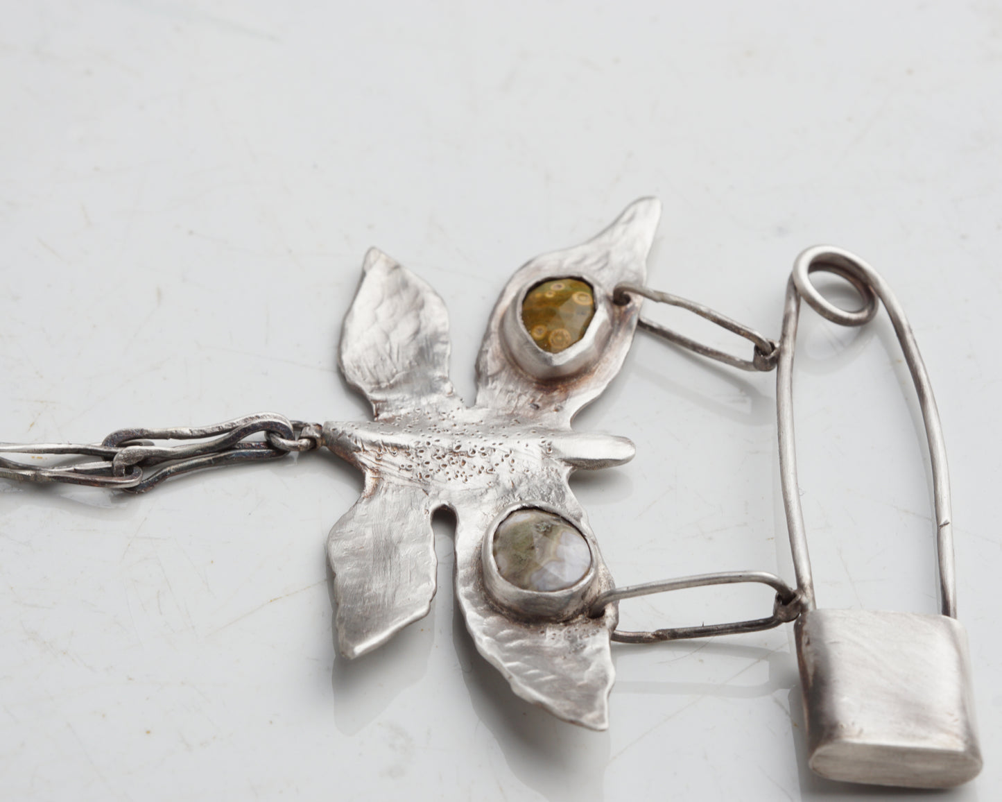 Moth Familiar Silver Pin #2