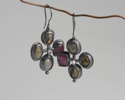 Mosaic Cross Earrings