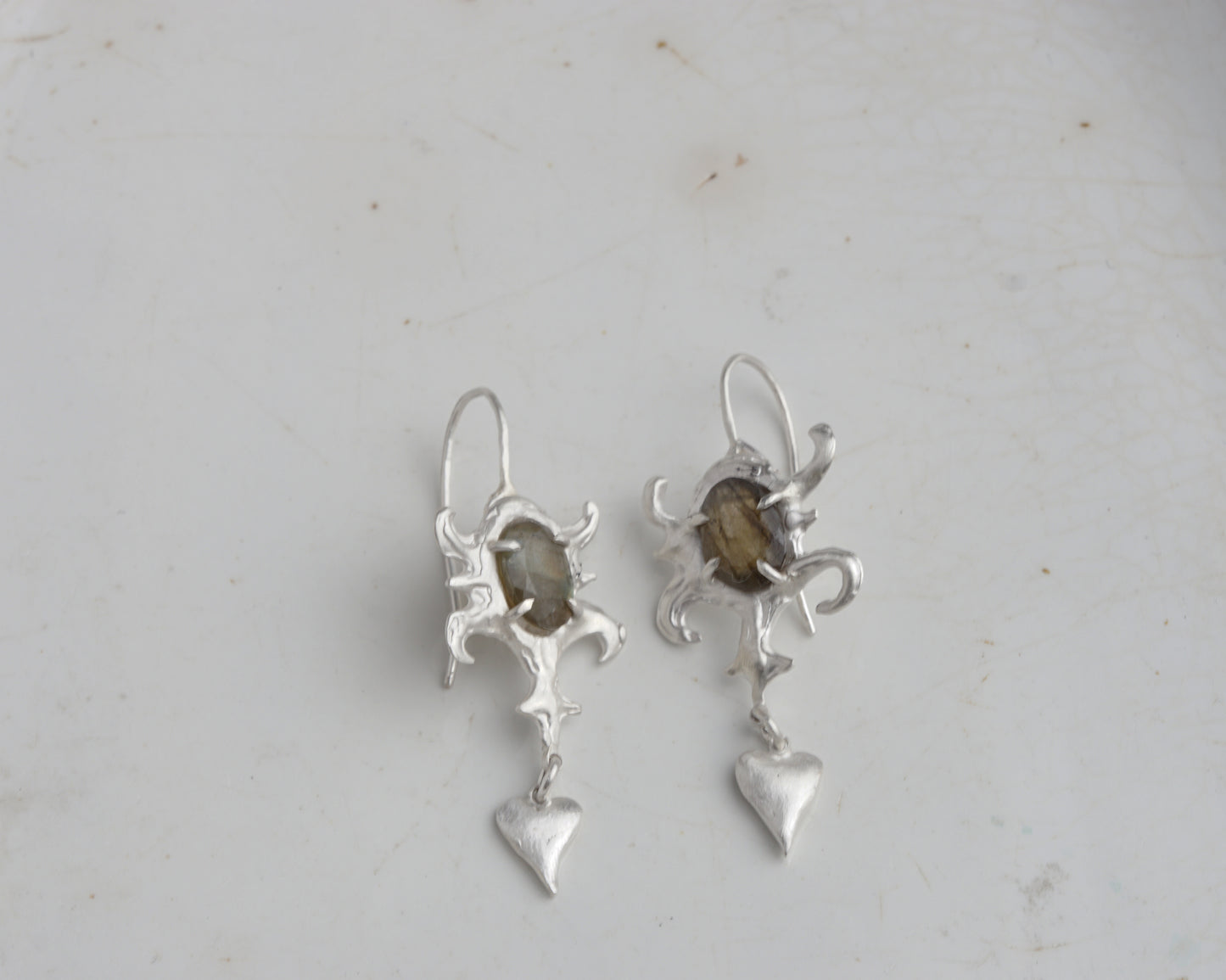 Raw Carving Earrings
