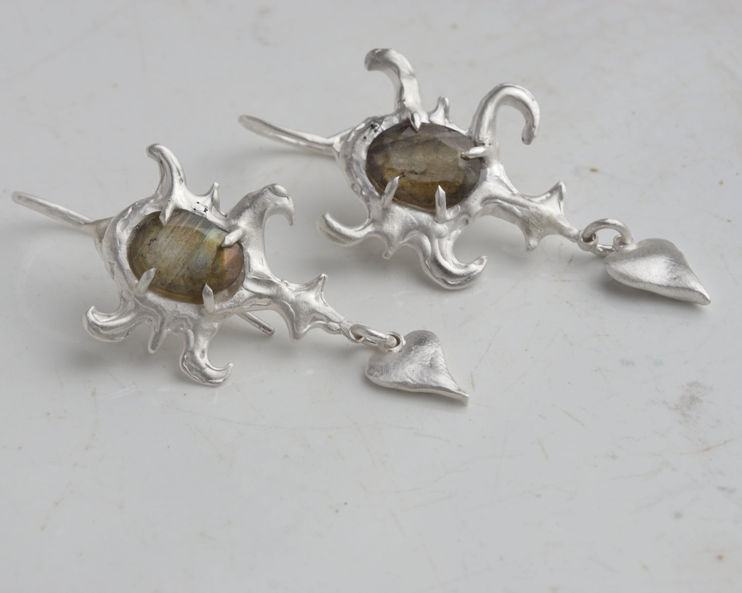 Raw Carving Earrings
