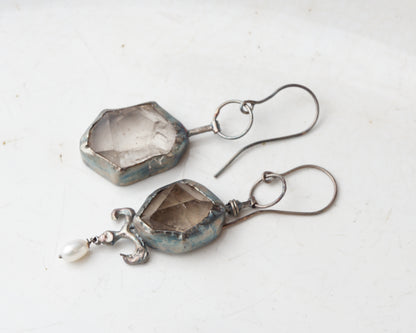 Dark water earrings