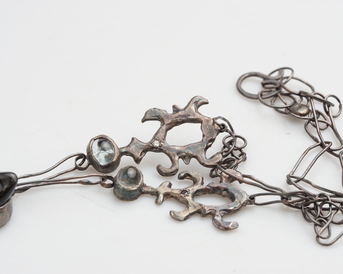 Ceramic Wolf Necklace