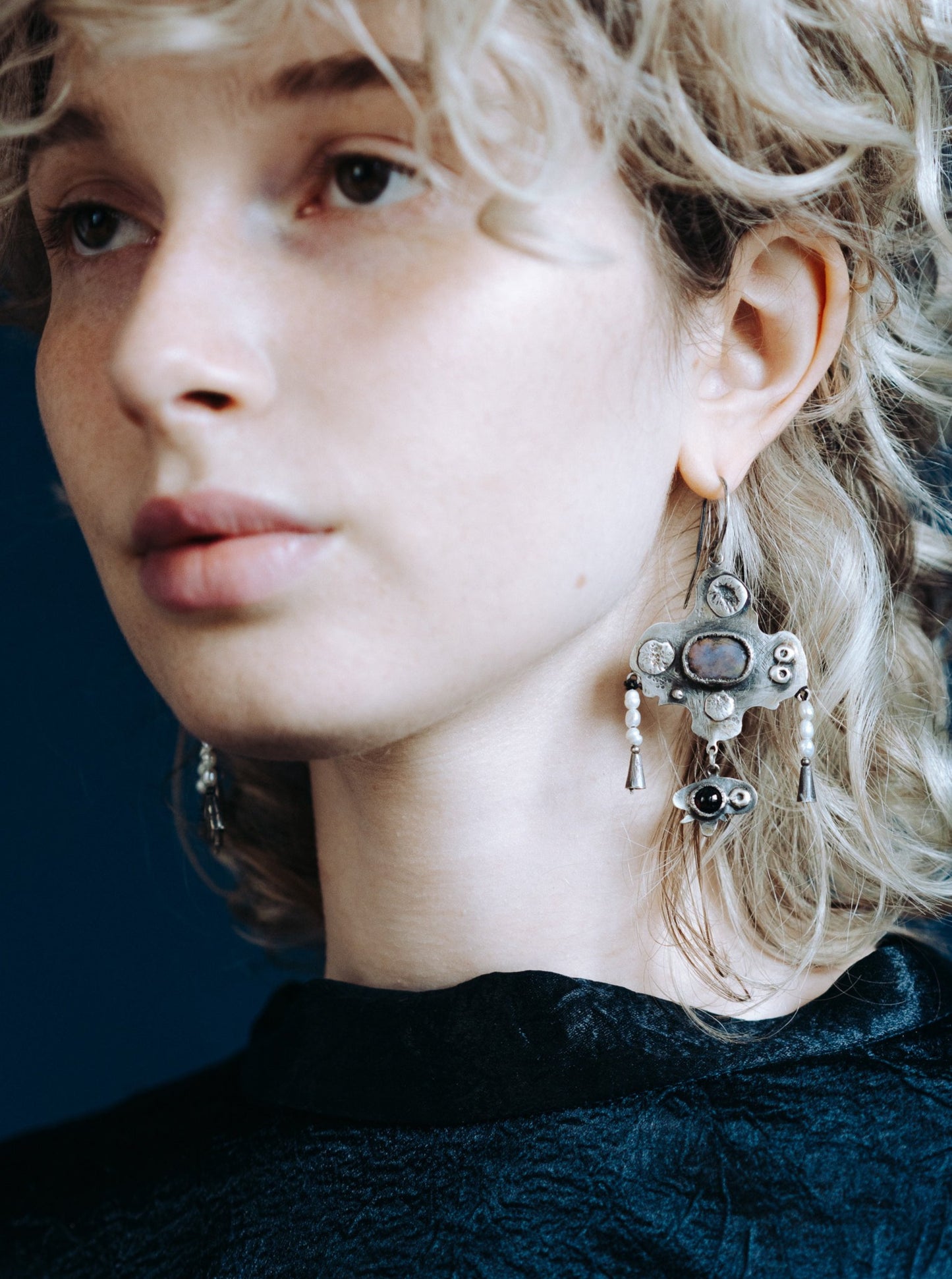 Large ethnic earrings