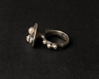 Moss Whisper Sterling Silver Ring