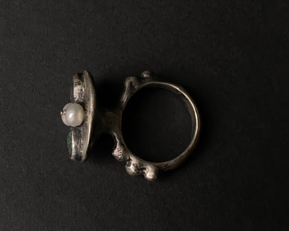 Moss Whisper Sterling Silver Ring