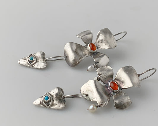Flower Hearts Earrings