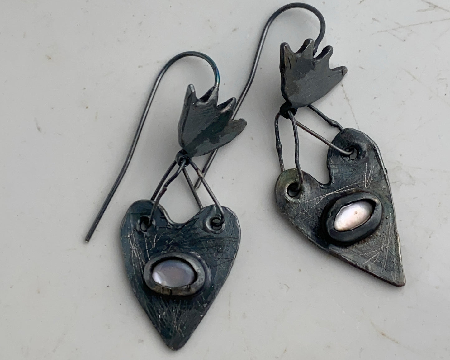 Black Heart Earrings
