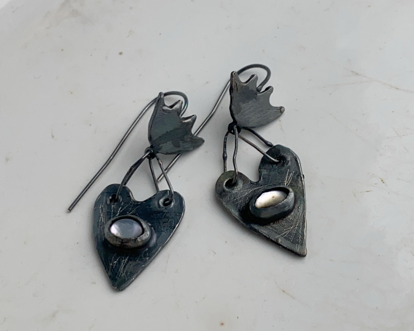 Black Heart Earrings