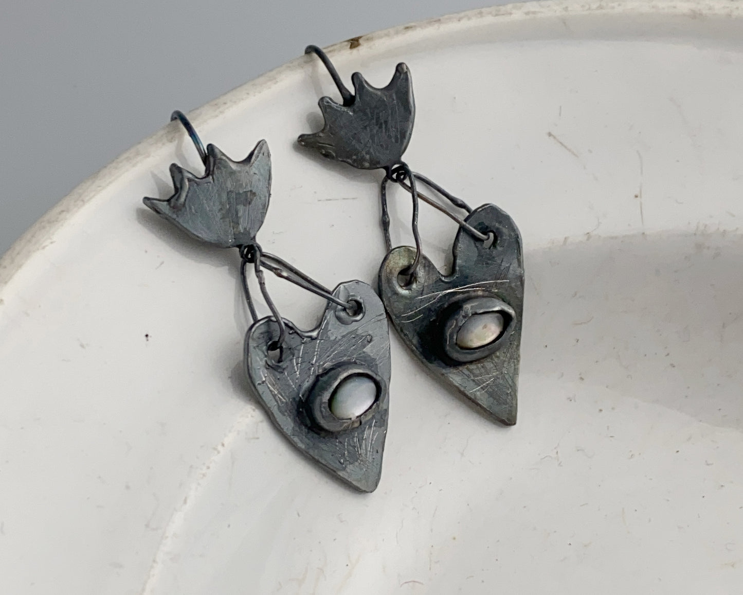 Black Heart Earrings