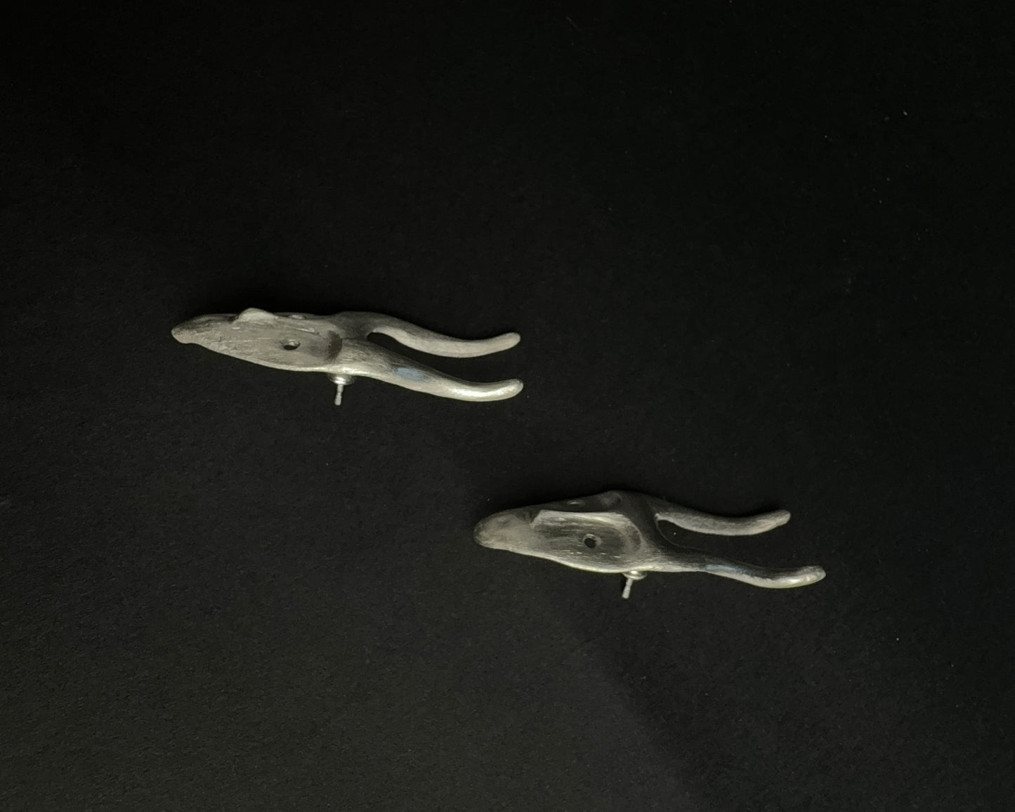 Silver Mask Earrings