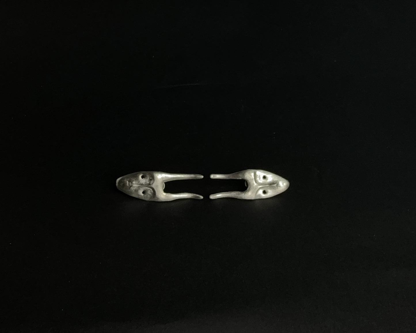 Silver Mask Earrings