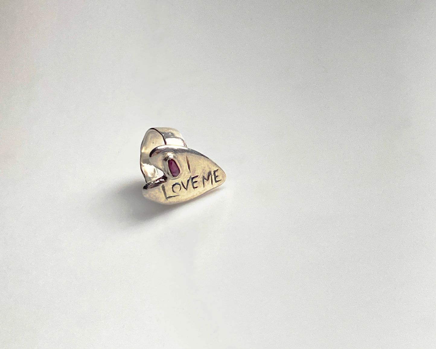 Heartbeat Garnet Ring