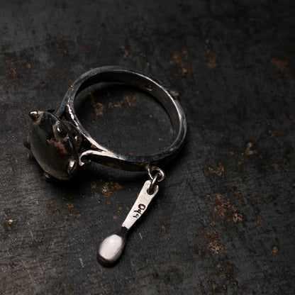 Silver spoon ring