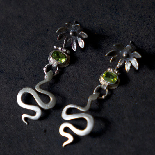 Movable earrings "Gardens of Eden"